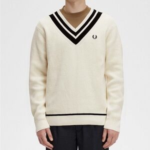 Fred Perry Sweater Beige Size L